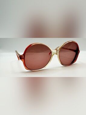 Elan 374 Burgundy Translucent Oval Sunglasses Frames Only